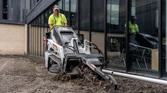 With more than 20 compatible attachment categories, operators can use the MT120 for digging, clearing brush, hauling loose and palleted materials, ground preparation, sweeping, pushing and blowing snow, utility installation, breaking up and removing concrete, trenching and more.