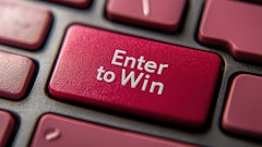 яна винникова Bright Red Keyboard Key Inviting Users To Enter