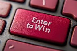 яна винникова Bright Red Keyboard Key Inviting Users To Enter
