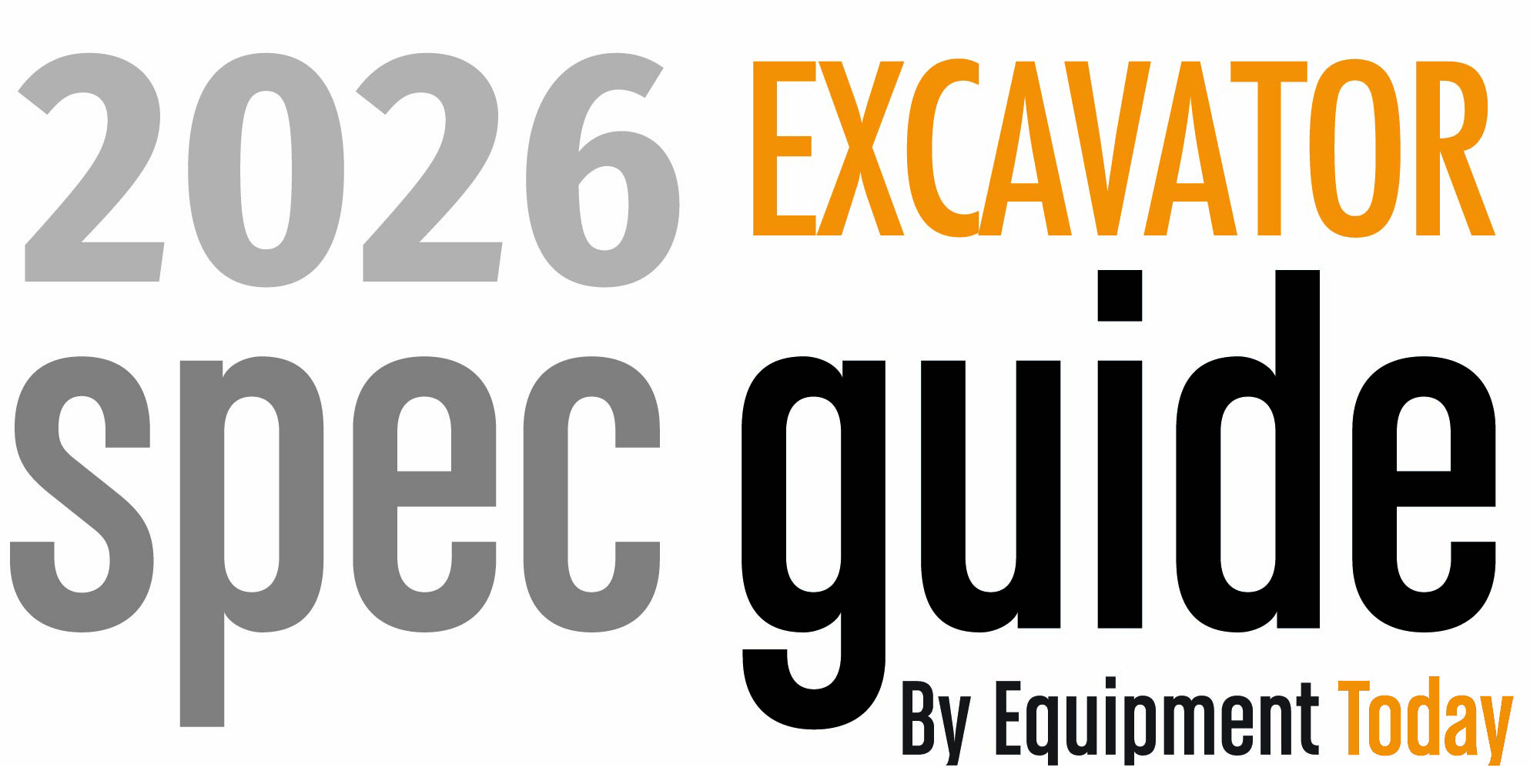 Excavator Spec Guide