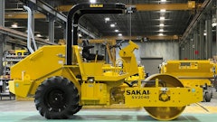 Sakai Sv204 First Us Production Unit In Front Of Ga Assembly Line