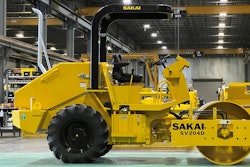 Sakai Sv204 First Us Production Unit In Front Of Ga Assembly Line