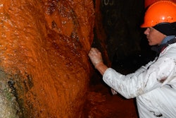 Penetrating seawater carries bacteria that form colonies – biofilm.