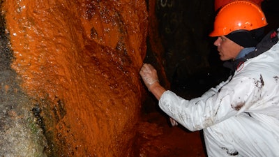 Penetrating seawater carries bacteria that form colonies – biofilm.