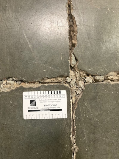 A deteriororated joint intersection.