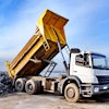 Faraways Dump Truck Is Dumping Gravel