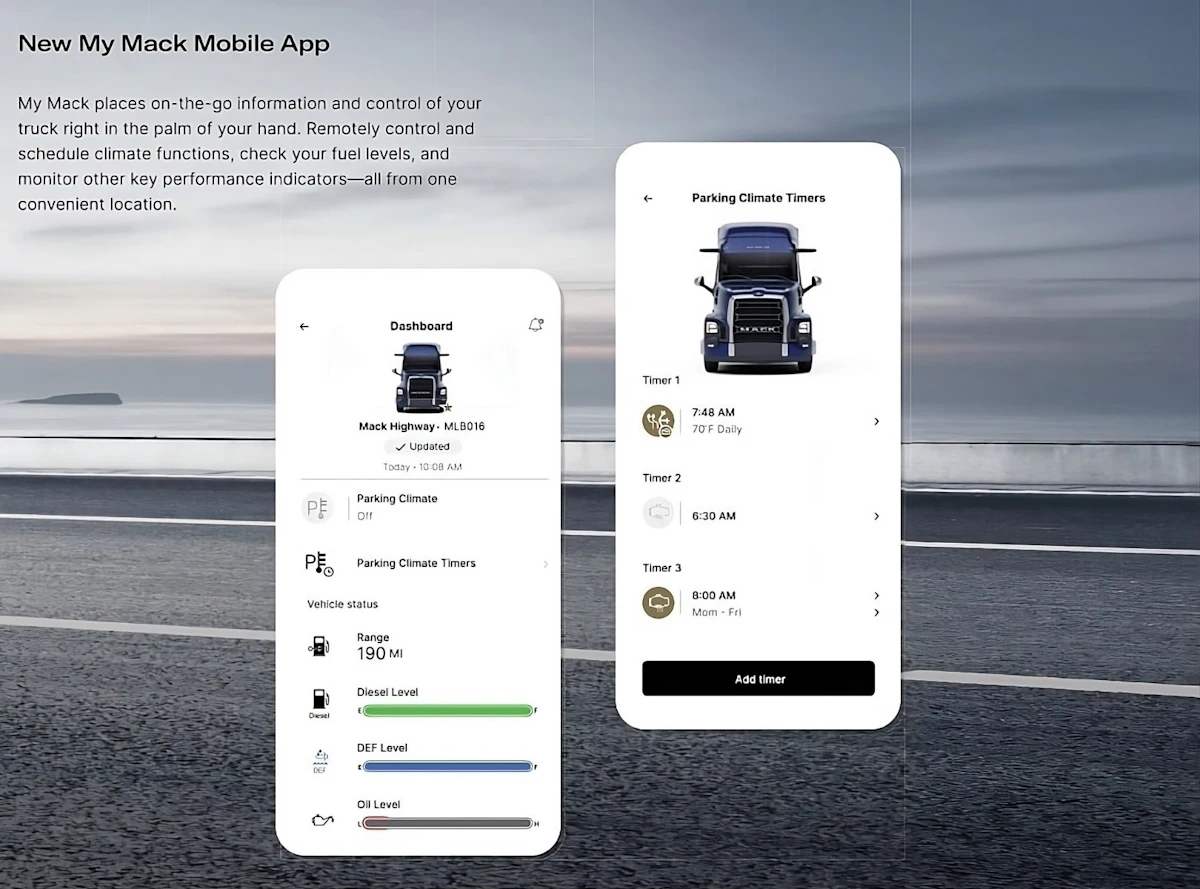 Mack Trucks Debuts MyMack App to Enhance Driver Connectivity with New ...
