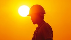 Naru A Silhouette Of A Construction Worker