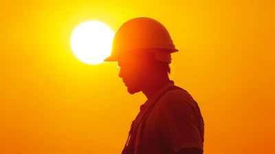 Naru A Silhouette Of A Construction Worker
