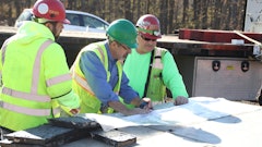 Contractors and material suppliers collaborating on-site to advance circular, sustainable concrete practices.