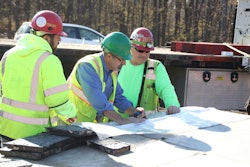 Contractors and material suppliers collaborating on-site to advance circular, sustainable concrete practices.