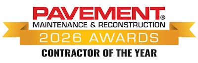 Pavement Awards 2026 Contractor