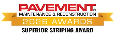 Pavement Awards 2026 Striping Award