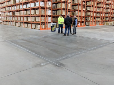 After, a stabilized slab with joints repaired.