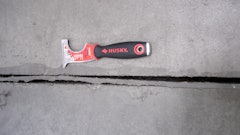 An example of wide filler speration that will require repair.