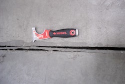 An example of wide filler speration that will require repair.