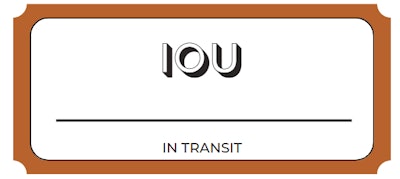 Iou Coupon