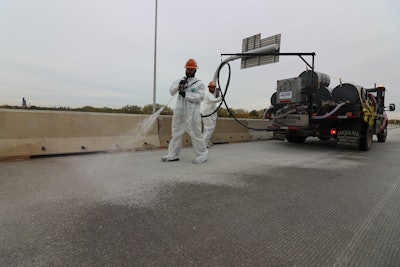 Bridge deck sealers provide invisible but powerful protection against water and chloride intrusion — extending the life of exposed concrete elements.