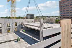 Prefabricated building components accelerate construction timelines and increase safety on the jobsite.