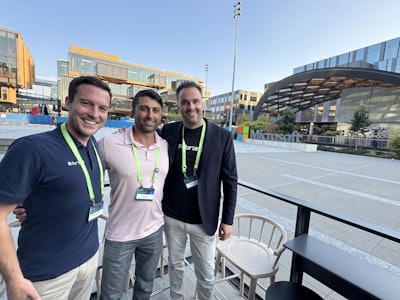 Connor Woodrich, Kas Farsad, and Ryan Gilliam, at Microsoft