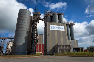The Ecocem plant in Dunkirk.