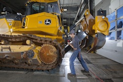 John Deere Dozer With Service Tech 2025