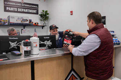Fleetguard Buying Coolant At Counter