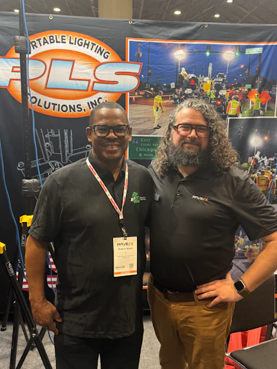 Rodd Moore of ARM Pavement Services and Brandon Noel.