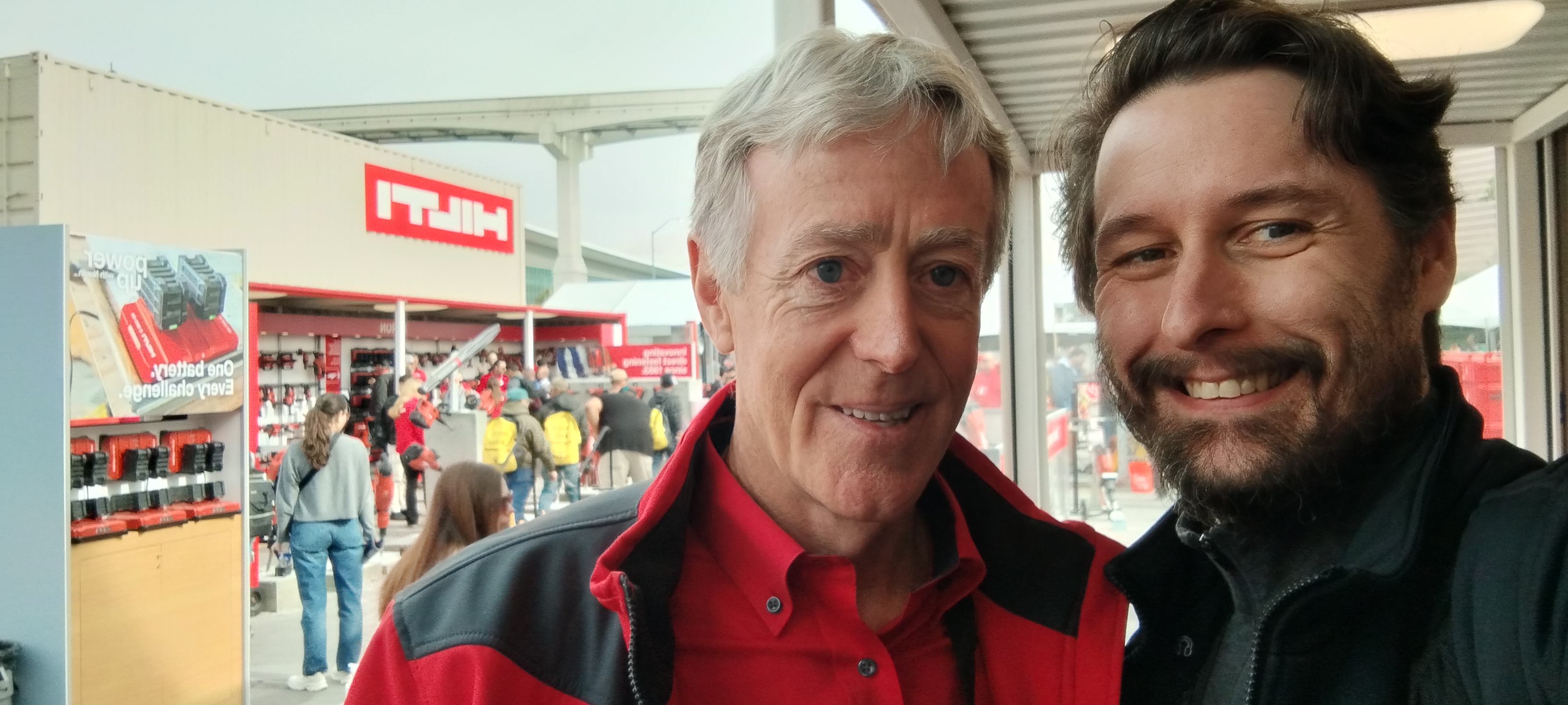 Michael McGowan and Jonathan Kozlowski at the Hilti Inc. booth during World of Concrete 2026