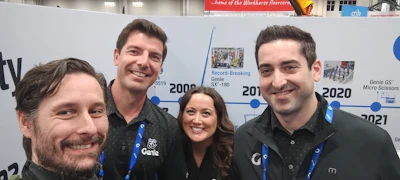 Josh Gross, Ryan Crow and Nicole George from Genie.