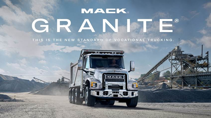 The new Mack Granite is expected to be available for order in the second half of 2026.