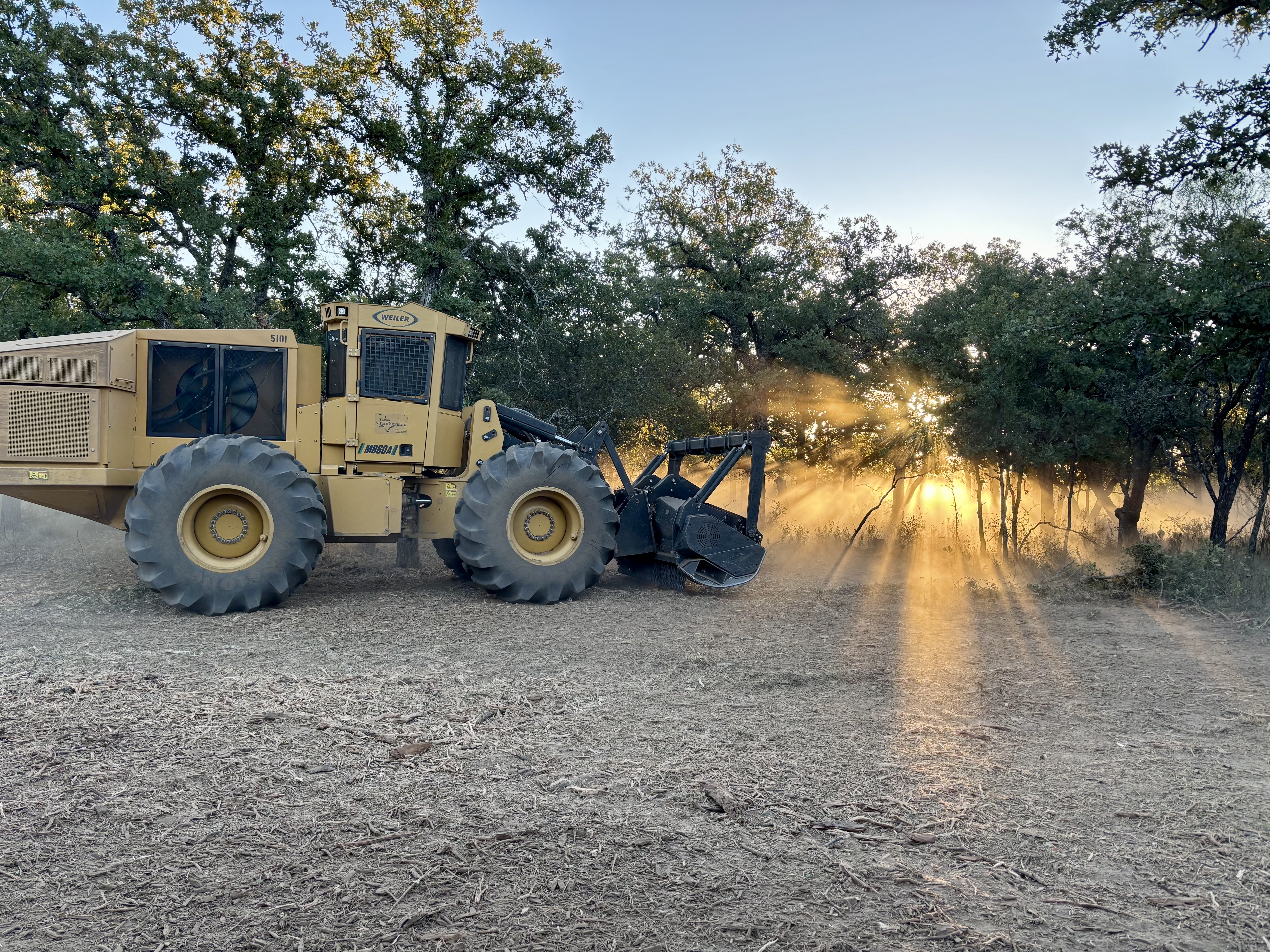 Both heavy and compact land clearing equipment and attachments make the job easier.
