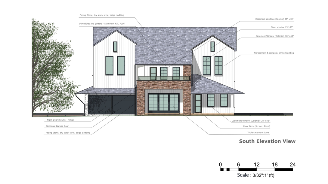 Elevation created with Cedreo