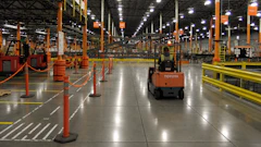Properly filled contraction joints help protect slab edges from repeated forklift traffic, reducing spalling and extending the service life of industrial concrete floors.