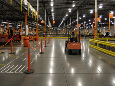 Properly filled contraction joints help protect slab edges from repeated forklift traffic, reducing spalling and extending the service life of industrial concrete floors.