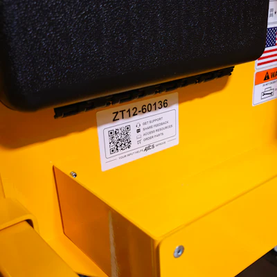Upgraded from the original 2021 release, the new AXCS Equipment QR decals now recognize the exact serial number to bypass manual lookup steps.