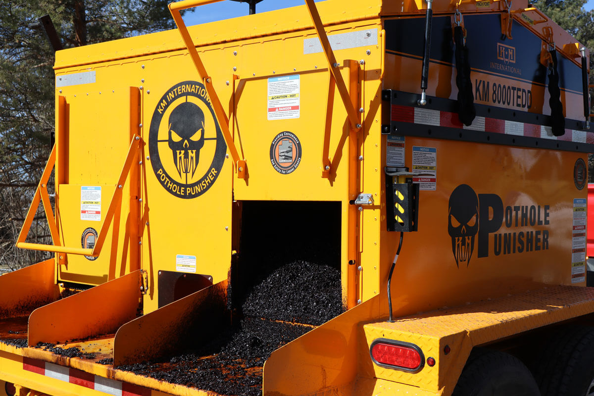 Pothole Punisher 8000 Tedd Door Open Bucket Removed