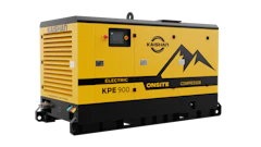 Kaishan KPE 900 electric onsite compressor unit in yellow and black finish