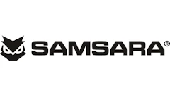 Samsara logo with upward-pointing geometric icon and registered trademark symbol