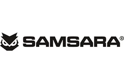 Samsara logo with upward-pointing geometric icon and registered trademark symbol