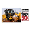CAT motor grader with Equipment Today Contractors' Top 50 New Products 2026 Award Winner badge