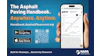 The Asphalt Paving Handbook mobile app advertisement showing website and app store download options with NAPA branding