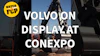 Volvo excavator on display at CONEXPO construction equipment expo with Watch FCP badge