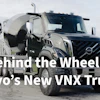 Volvo VNX cement mixer truck on industrial site with 'Watch FCP' overlay